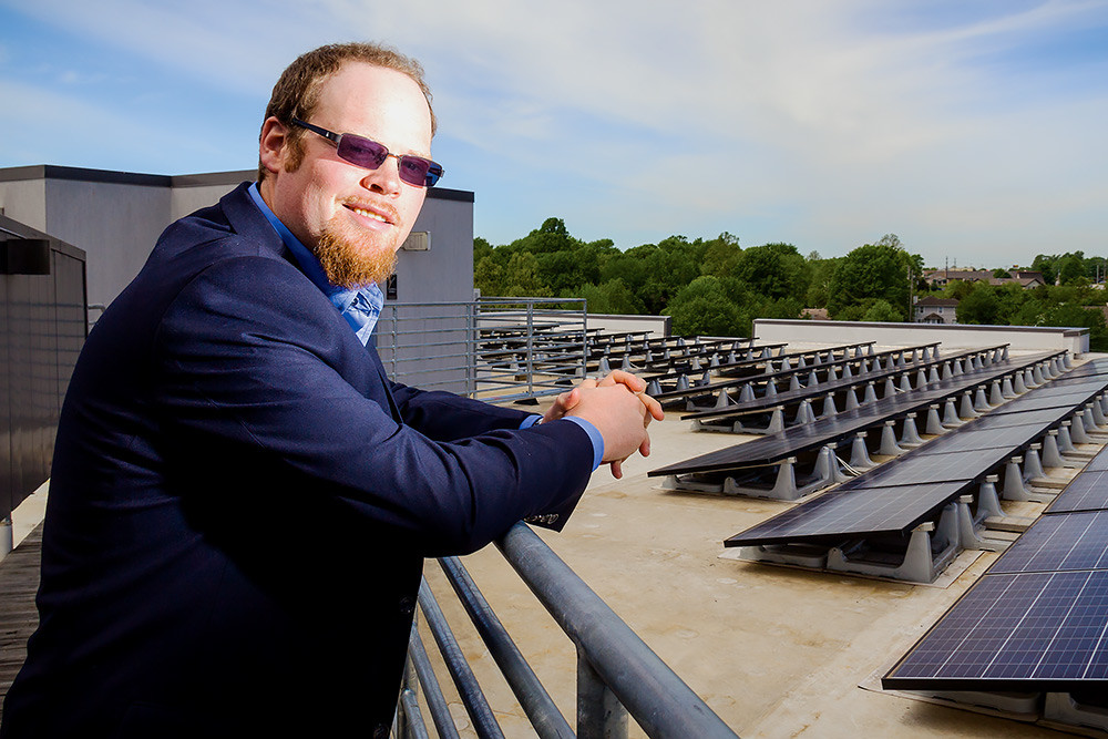 PANELS TO POLICY: Caleb Arthur, CEO of Sun Solar LLC, will run for Sen. Bob Dixon’s open seat.
