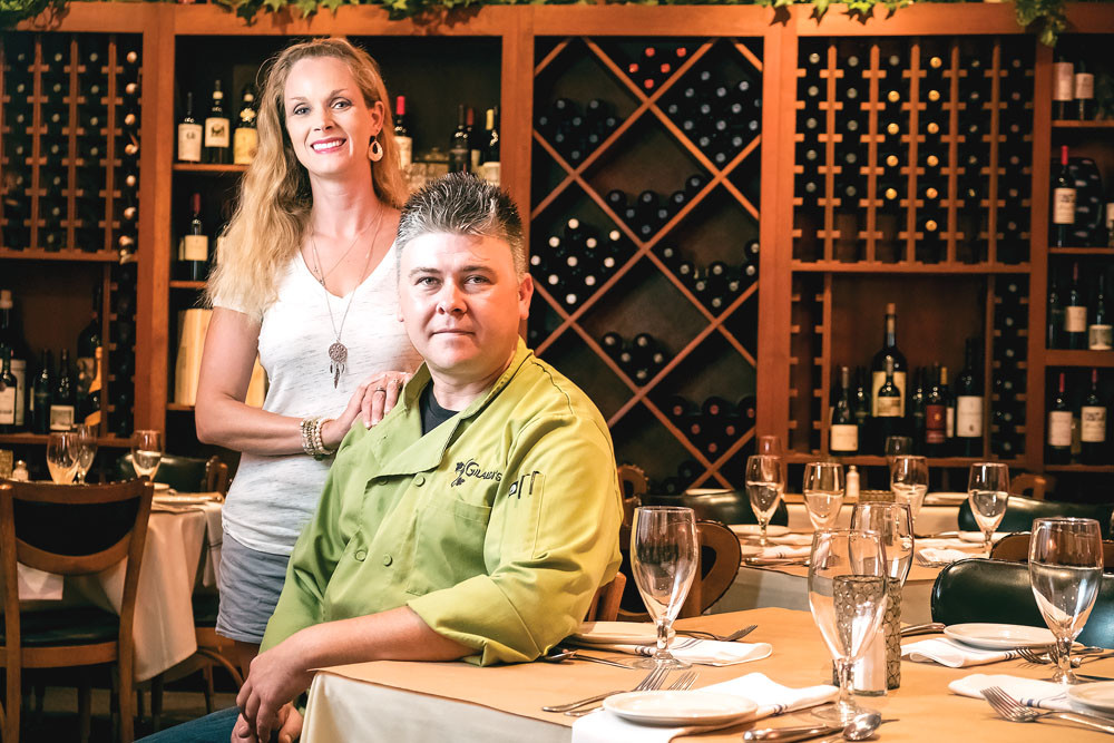 Courtney Pinkham, director of marketing, and James Martin, owner and chef
