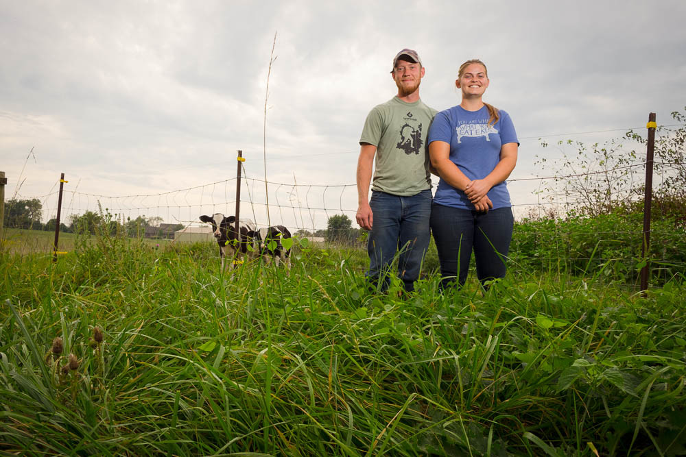 NEW AGE FARMERS: Caleb and Klaire Howerton say it’s slow growth for their Green Thicket Farm, but that’s by design to keep debt at a minimum.