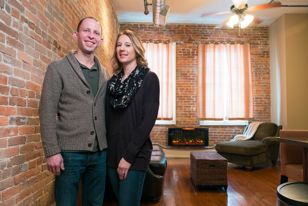 LODGING INVESTMENTS: Jonathan and Sarah Keeth are newcomers to the Airbnb business after buying a Boonville Avenue loft.