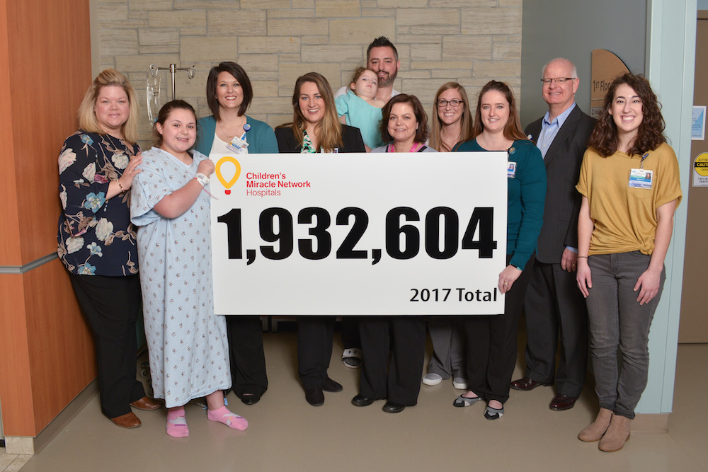 Children’s Miracle Network Hospitals at CoxHealth raises more than $1.9 million in 2017.