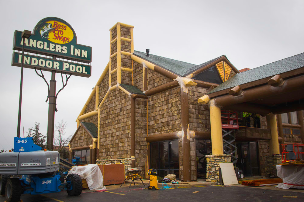 Crews are working toward a planned March 4 opening of Angler’s Inn, formerly Days Inn.