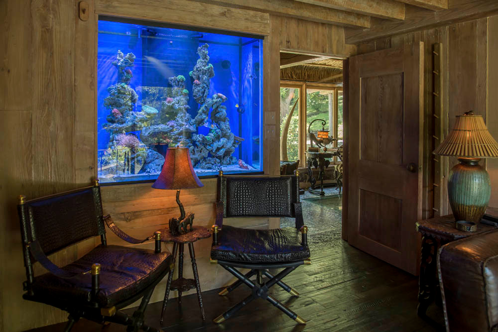 A saltwater aquarium by Underwater Worlds in Springfield holds 265 gallons, according to the listing.
