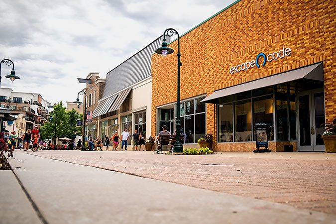 TENANT MOVES: The outdoor lifestyle center’s occupancy rate is improving from last year’s 86 percent.SBJ photo by WES HAMILTON