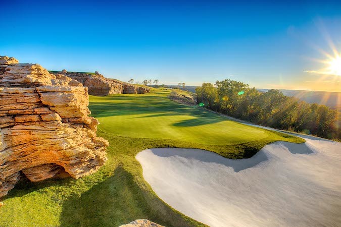 The new Gary Player course is designed alongside limestone cave-like formations.Photo provided by BASS PRO SHOPS