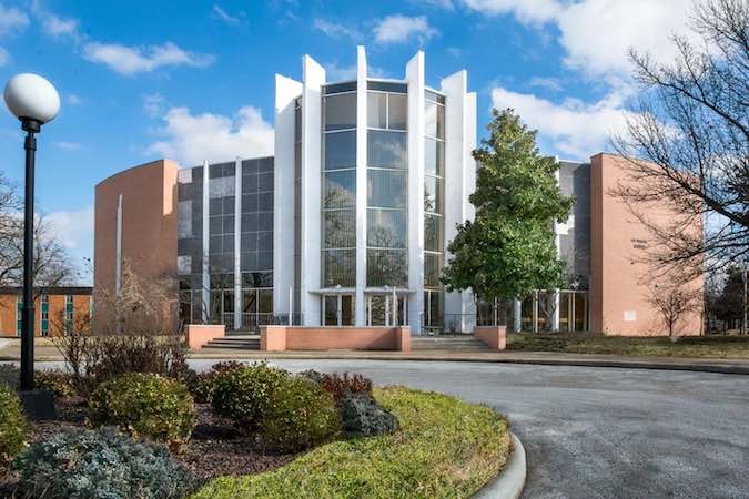 Assemblies of God has put the vacant, 70-acre former Central Bible College campus on the auction block. Deerfield, Illinois-based Fine & Co. LLC is soliciting bids.Photo courtesy FINE & CO. LLC