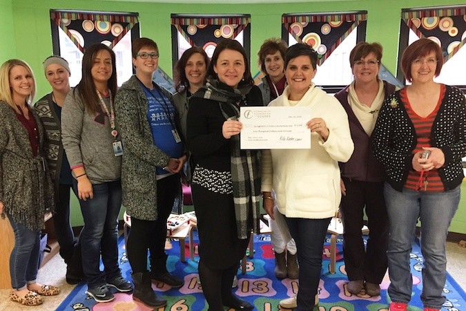 Officials at Springfield Public Schools’ Shady Dell Early Childhood Center receive a $5,000 grant from Community Foundation of the Ozarks.Photo provided by COMMUNITY FOUNDATION OF THE OZARKS