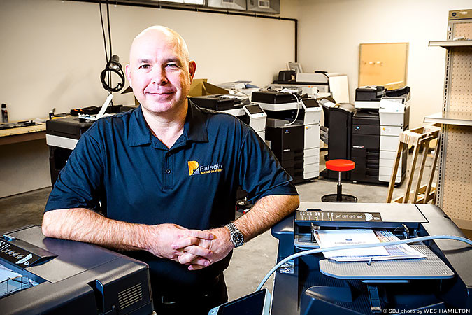 COPY SMARTS: In the workflow automation business, Donny Mihalevich of Paladin Managed Solutions views copiers as a portal for information within an office network.