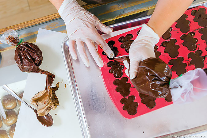 SPECIALTY TREATS: The chocolate used in these truffles take a long journey from Belgium to the Ozarks.