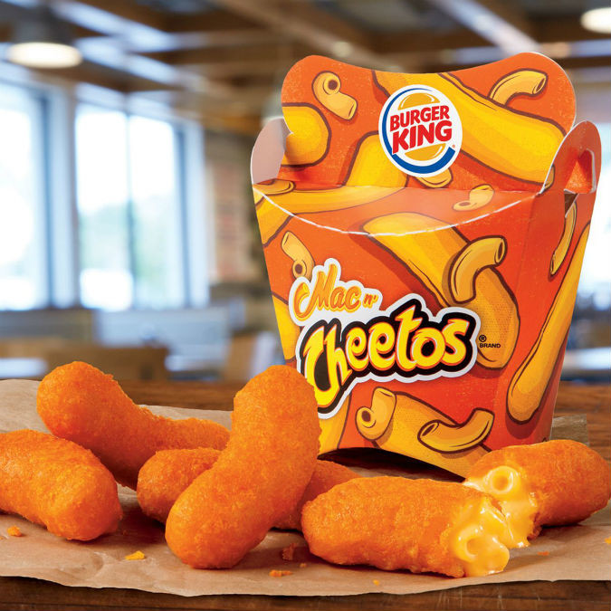 Mac ’n Cheetos will be available for around eight weeks or until supplies run out.Photo courtesy BURGER KING