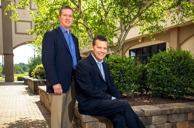 Bobby Robertson, left, president and CEO, and Tom Brock, chief operating officer