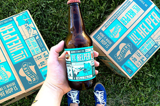 Mother’s Lil’ Helper India pale ale has an image logo for the first time.Photo provided by ANNE MAULDIN