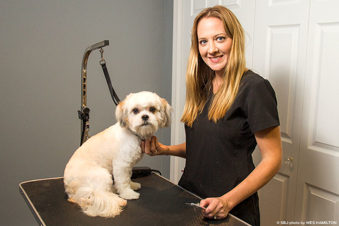 Tara Hillman relocates her home-based pet grooming business to a commercial space.