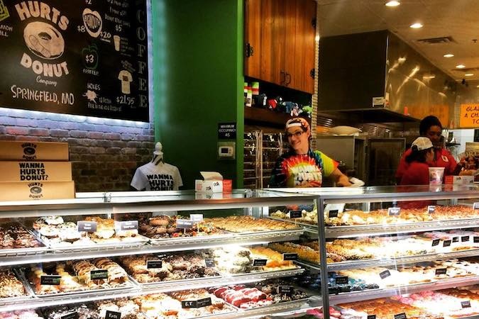 Hurts Donut Co. opens its south-side store to a steady stream of customers on a snowy Saturday.Photos courtesy HURTS DONUT