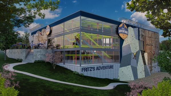 Fritz’s Adventure would span 80,000 square feet among three floors.Rendering provided by FRITZ’S ADVENTURE