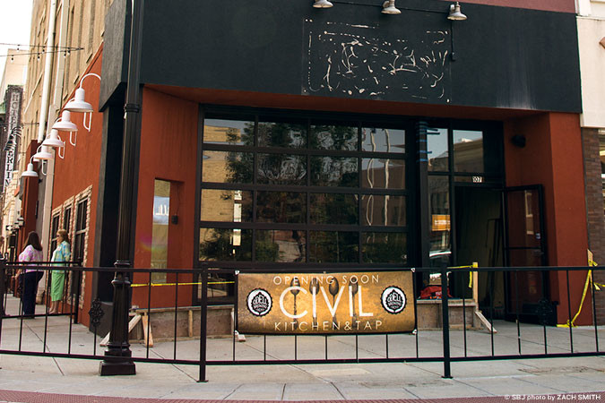 Civil Kitchen and Tap is scheduled to open by November.