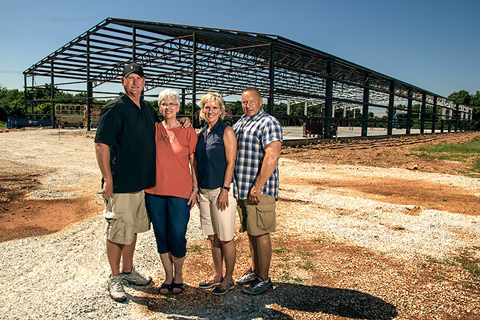 Owners Russell Nelson, Mary Jane Nelson, Nancy Heape and Spike Heape are constructing a 30,000-square-foot store in northwest Springfield to meet demand for damaged goods.