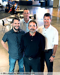 Patrick McWhirt, creative director; Brent Stevens, principal; Rob Haik, principal; and Todd Bolin, principal