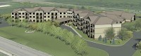 Springfield-based general contractor Build LLC broke ground yesterday on 15 acres south of Interstate 70 for The Parkway Senior Living.Rendering provided by O'REILLY DEVELOPMENT