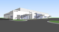 Salon Service Group is building a 45,000-square-foot facility at 1520 E. Evergreen St.SBJ file rendering