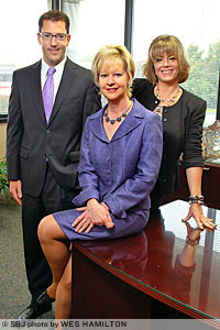 Brent Kembell, vice president, commercial banking; Ann Marie Baker, president, southwest Missouri; and Tracy Barnas, senior vice president, wealth adviser