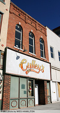 Owner Scott Morris is planning to renovate the former Culley's Pub space downtown into a sports bar and loft apartments.