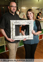 Richard White and Jenny Turner manage Art Inspired, a nonprofit in downtown Springfield.