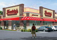 Jamie Rheem of Branson-based 3 Pointe Restaurant Group LLC says he expects the Springfield franchise of Freddy's Frozen Custard to be complete by the end of August. He calls the Andy's Frozen Custard across the street a nonfactor because less than 20 percent of Freddy's sales come from custard.Rendering provided by 3 POINTE RESTAURANT GROUP