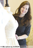 Stephanie Weiss says her seven-year-old bridal boutique Ella Weiss Wedding Design fills a community need for higher-end lines and service.