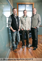 Left to right, Chris Reynolds, co-owner and president of products; Phil Reynolds, co-owner and president of business development; Kevin Yount, director of finance