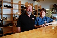 Brian and Fran Overboe of OOVVDA Winery primarily use fruits such as raspberries, tomatoes, pears and apples to make their wines.