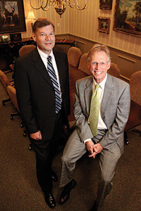 Left, Roger Gadd, president and senior trust officer and Dwight Rahmeyer, senior trust counsel and CEO, Trust Company of the Ozarks
