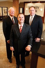 Left, Gary Metzger; president, Blake Thomas; COO and Counsel, Garry Robinson, executive vice president