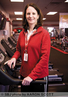 Lynda Atwood is three months into the job as co-owner of Snap Fitness in Nixa.