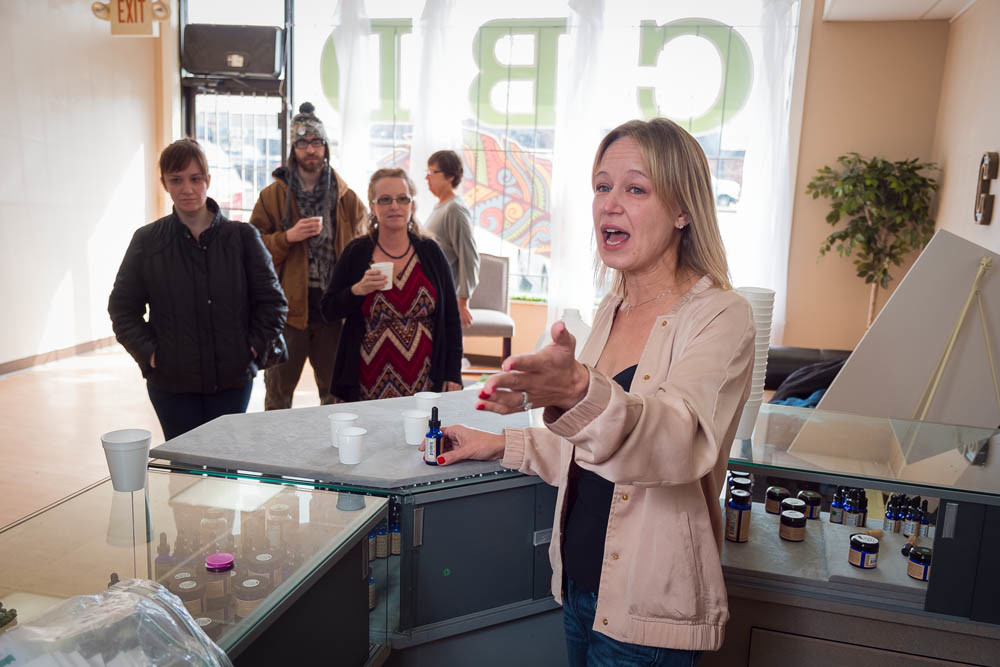 OPEN FOR BUSINESS: Emily Christianson is in her fourth month selling cannabidiol products at CBD of Springfield.
