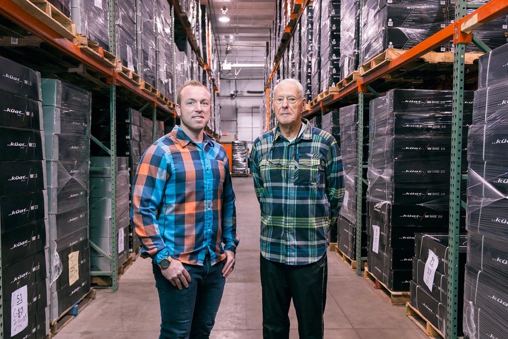 RACKED: Co-owners Luke Kuschmeader, left, and Guy Mace say Kuat Innovations LLC has outgrown its fourth location.
