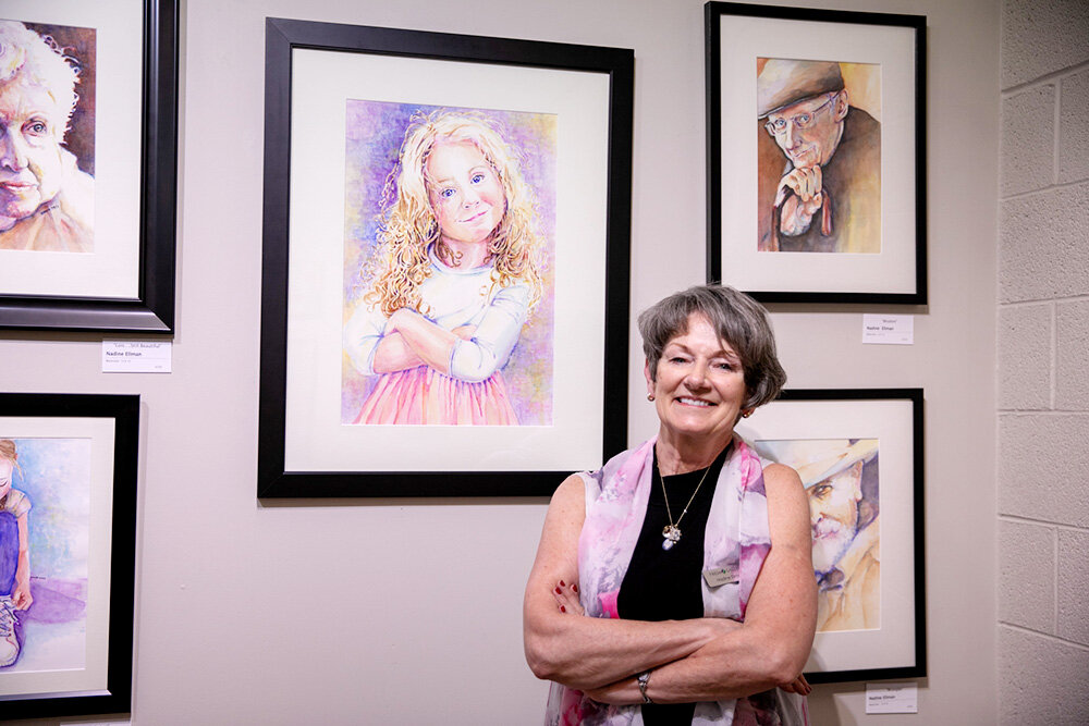 CLASSIC POSE: Artist Nadine Ellman is featured at Fresh Gallery during First Friday Art Walk.