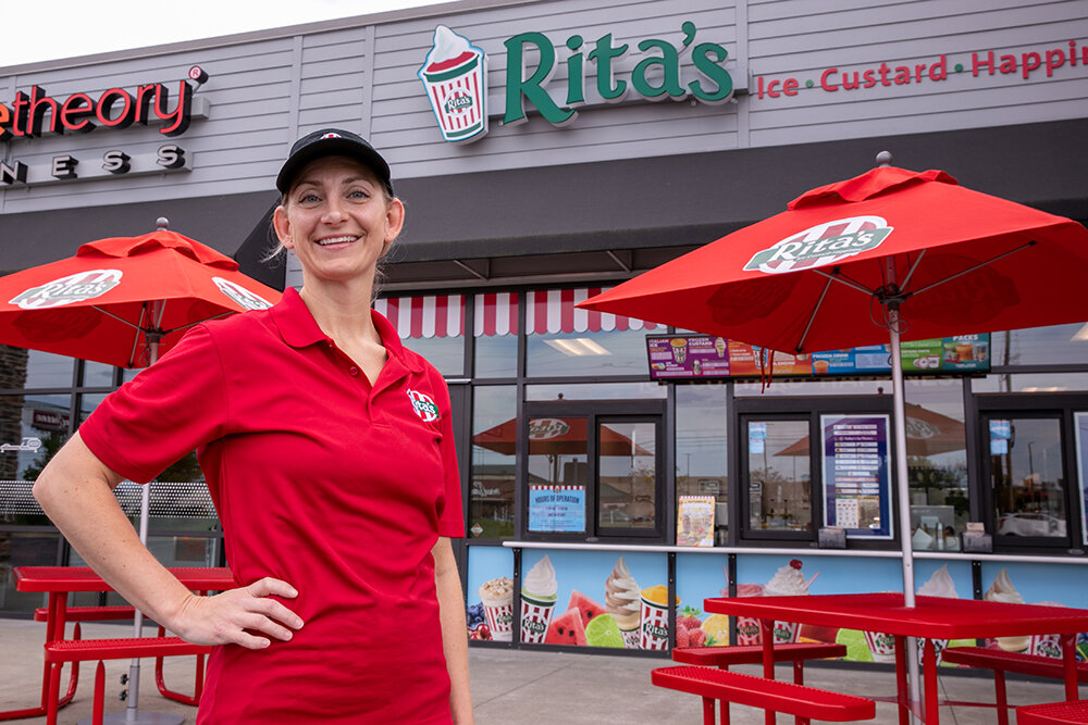 Justine Postorino is part of a comeback of sorts for Small Business Administration lending following a post-pandemic cooling period. Her loan funded the opening of a Rita's Italian Ice franchise.