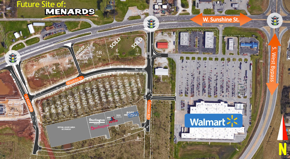 The Springfield Plaza developers plan to extent the shopping center to the west in Phase II.