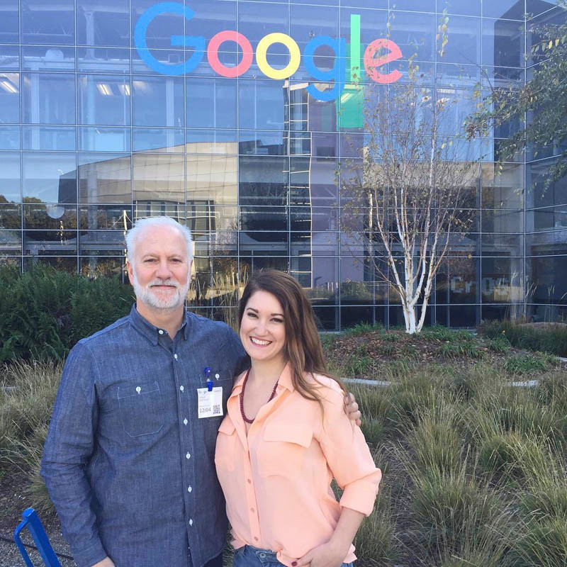 Meaningful Work
Shawn Askinosie and his daughter, Lawren Askinosie, visit Google’s headquarters in Mountain View, California. During the trip, the Askinosies discussed the book they co-authored, “Meaningful Work: A Quest to Do Great Business, Find Your Calling, and Feed Your Soul.” The book, published by TarcherPerigee and released on Nov. 14, details Shawn Askinosie’s transition from a criminal defense lawyer to the founder of small-batch chocolate manufacturer Askinosie Chocolate.