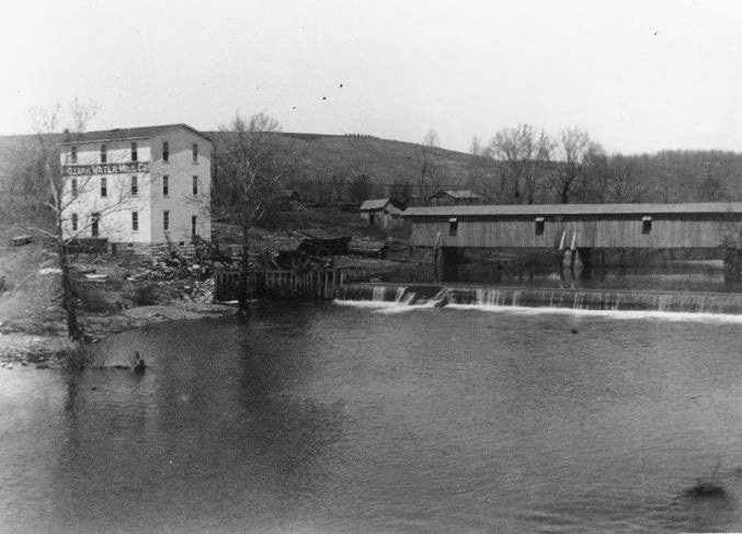 The mill on the Finley River dates back to 1833.