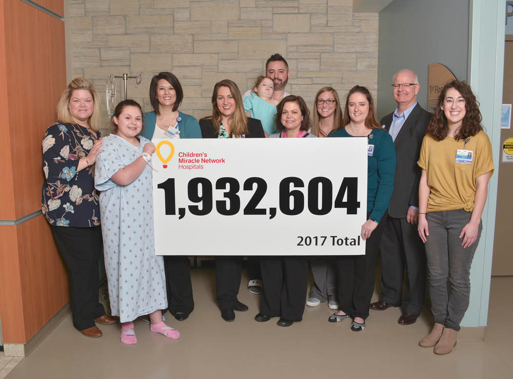 Back to Back
Officials with Children’s Miracle Network Hospitals at CoxHealth tally the fundraising total for 2017. The local CMN chapter raised a record $1.9 million last year, following the $1.8 million record in 2016. Because CoxHealth covers the local CMN chapter’s operating expenses, all donations go toward the nonprofit’s mission of helping cover children’s health care bills. 