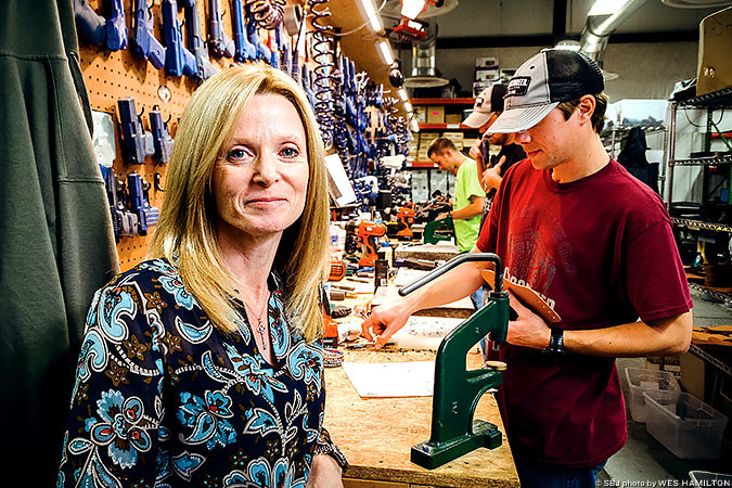 TRUMP CARD: With a pro-gun rights president-elect, Carol Craighead’s CrossBreed Holsters is set for increased sales.