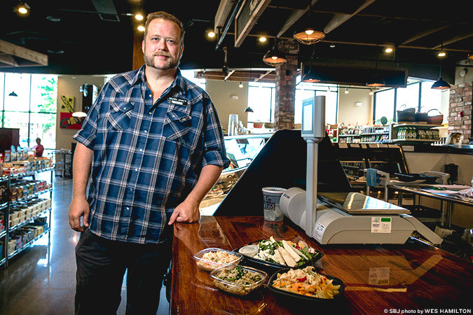 MaMa Jean’s opens its new market concept in Battlefield Market Place. Pictured is Steve Ames.