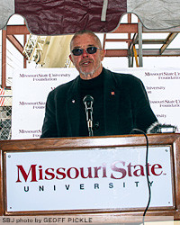 Charlie O'Reilly speaks during a Wednesday afternoon news conference at MSU.