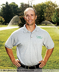 Sprinkler installactions account for 30 percent of revenue for Watersmith Irrigation, where Ryan Rook has added architectural and landscape lighting and lawn treatment services in his first year as owner.