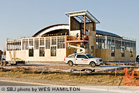 Shown here under construction in January, the second Springfield branch of Mid-Missouri Bank operates on East Sunshine Street.
