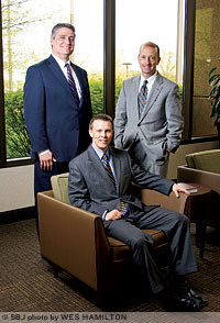 William Mahoney, president and CEO, Cox Medical Center Branson; Jacob McWay, CFO; and Steve Edwards, president and CEO