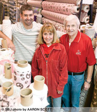 Todd, Edna and Bill Arbeitman, FM Stores