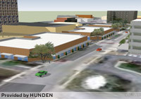 Chicago consultancy Hunden Strategic Partners is recommending a 60,000-square-foot retail, restaurant and entertainment complex in the University Plaza parking lot.